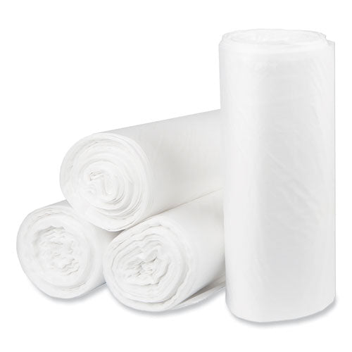 Eco Strong Plus Can Liners, 33 Gal, 1 Mil, 33" X 39", Natural, Perforated Roll, 150/carton.
