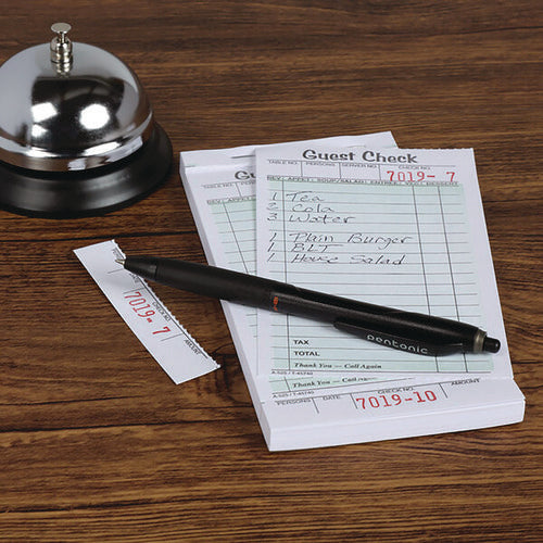 Pentonic Ballpoint Pen, Retractable, Fine 0.7 Mm, Black Ink, Black Barrel, 12/pack