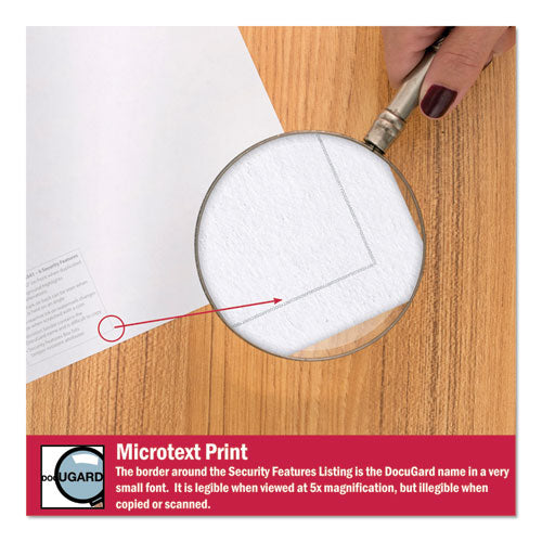 Medical Security Papers, 24 Lb Bond Weight, 8.5 X 11, Blue, 500/ream.