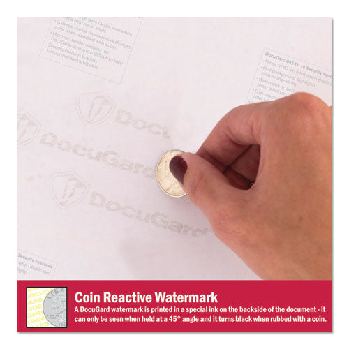 Medical Security Papers, 24 Lb Bond Weight, 8.5 X 11, Blue, 500/ream.