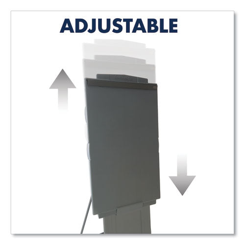 Duramax Portable Presentation Easel, Adjusts 39" To 72" High, Plastic, Gray.