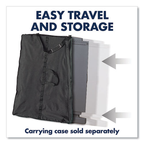 Duramax Portable Presentation Easel, Adjusts 39" To 72" High, Plastic, Gray.