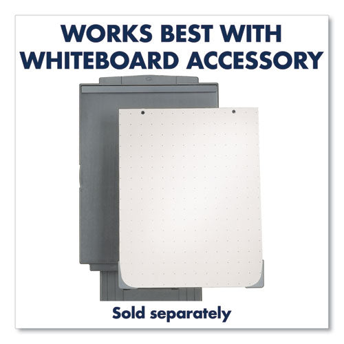 Duramax Portable Presentation Easel, Adjusts 39" To 72" High, Plastic, Gray.