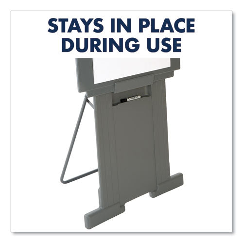 Duramax Portable Presentation Easel, Adjusts 39" To 72" High, Plastic, Gray.