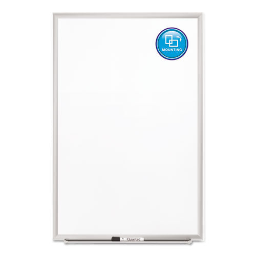 Classic Series Porcelain Magnetic Dry Erase Board, 36 X 24, White Surface, Silver Aluminum Frame.
