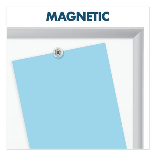 Classic Series Porcelain Magnetic Dry Erase Board, 36 X 24, White Surface, Silver Aluminum Frame.