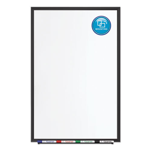 Classic Series Porcelain Magnetic Dry Erase Board,48 X 36, White Surface, Black Aluminum Frame