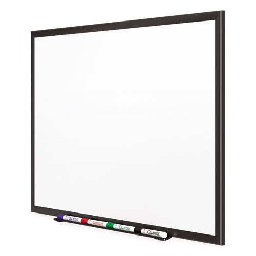 Classic Series Porcelain Magnetic Dry Erase Board, 60 X 36, White Surface, Black Aluminum Frame.