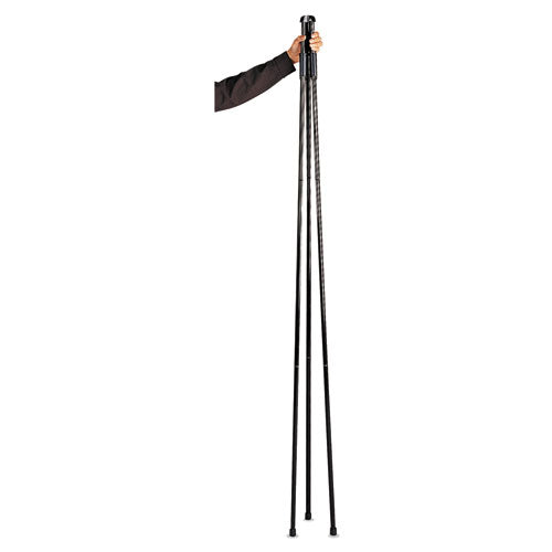 Heavy-duty Adjustable Instant Easel Stand, 25" To 63" High, Steel, Black.