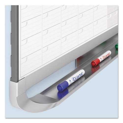 Prestige 2 Magnetic Total Erase Four-month Calendar,36 X 24, White Surface, Graphite Fiberboard/plastic Frame