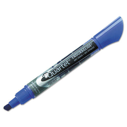 Enduraglide Dry Erase Marker, Broad Chisel Tip, Blue, Dozen.