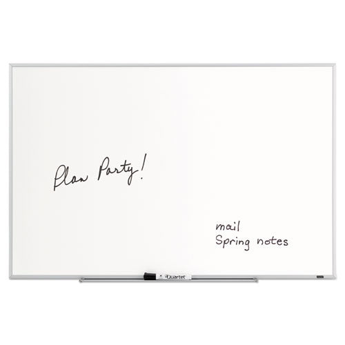Dry Erase Board, 36 X 24, Melamine White Surface, Silver Aluminum Frame.