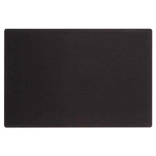 Oval Office Fabric Bulletin Board, 36 X 24, Black Surface.