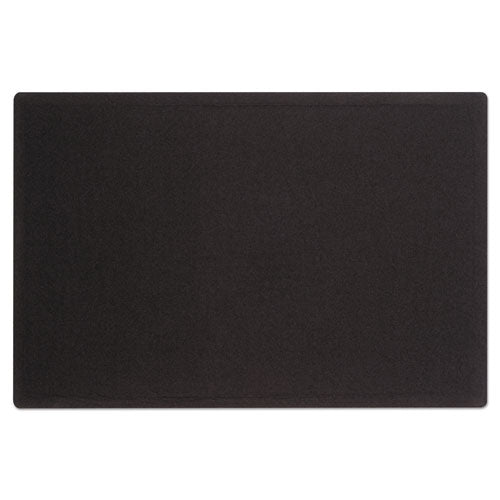 Oval Office Fabric Bulletin Board, 36 X 24, Black Surface