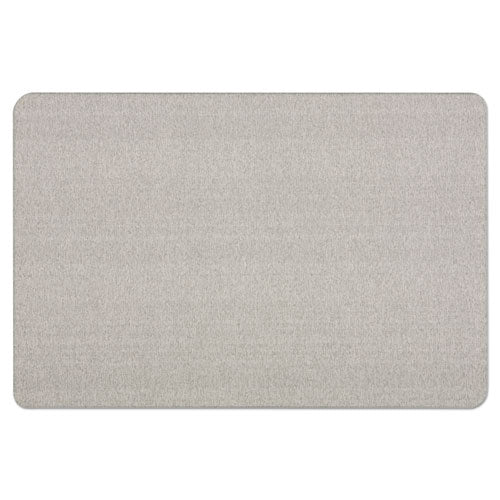 Oval Office Fabric Board, 48 X 36, Gray Surface.
