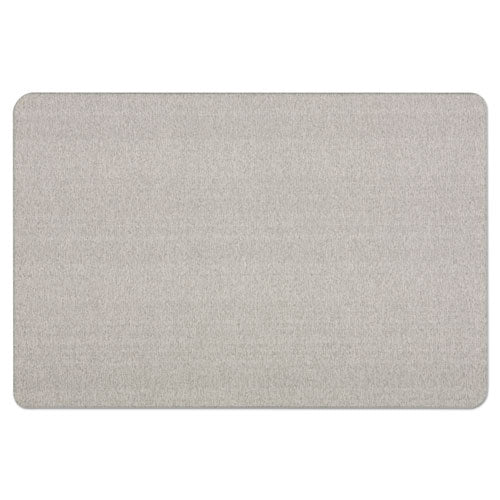 Oval Office Fabric Board, 48 X 36, Gray Surface