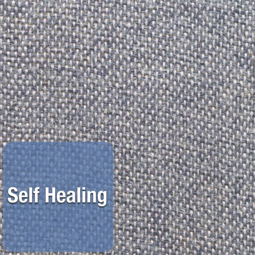 Contour Fabric Bulletin Board, 36 X 24, Light Blue Surface, Navy Blue Plastic Frame.