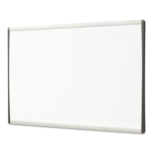 Arc Frame Cubicle Magnetic Dry Erase Board, 30 X 18, White Surface, Silver Aluminum Frame.