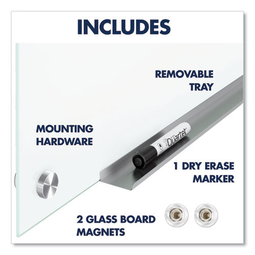 Brilliance Glass Dry-erase Boards, 48 X 36, White Surface.