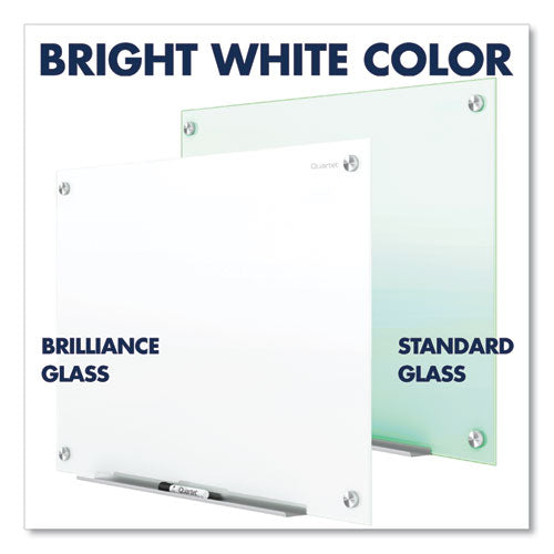 Brilliance Glass Dry-erase Boards, 48 X 36, White Surface.