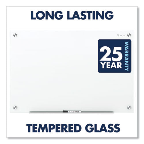 Brilliance Glass Dry-erase Boards, 48 X 36, White Surface.