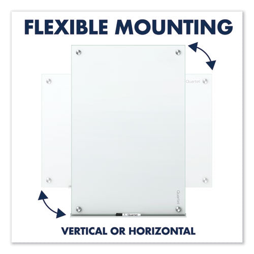 Infinity Glass Marker Board, 36 X 24, White Surface.