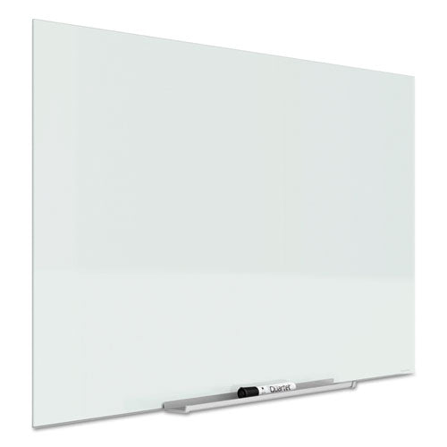 Invisamount Magnetic Glass Marker Board, 39 X 22, White Surface