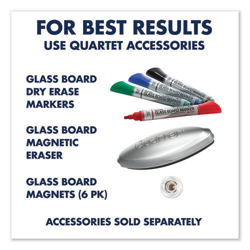 Invisamount Magnetic Glass Marker Board, 39 X 22, White Surface.