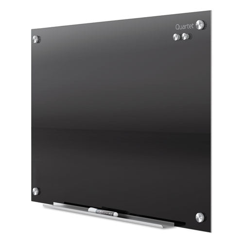 Infinity Glass Marker Board, 48 X 36, Black Surface.