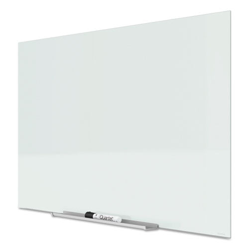 Invisamount Magnetic Glass Marker Board, 50 X 28, White Surface.