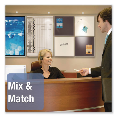 Matrix Magnetic Boards, 23 X 23, White Surface, Silver Aluminum Frame.