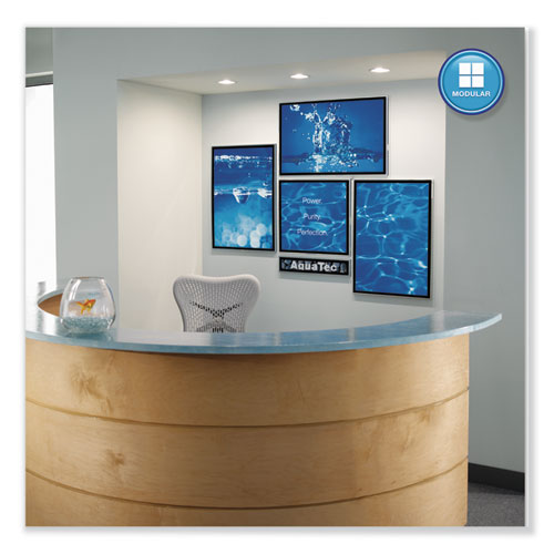 Matrix Magnetic Boards, 23 X 23, White Surface, Silver Aluminum Frame.
