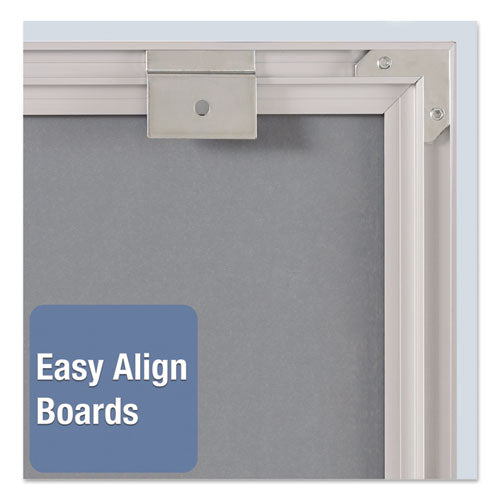 Matrix Magnetic Boards, 48 X 31, White Surface, Silver Aluminum Frame
