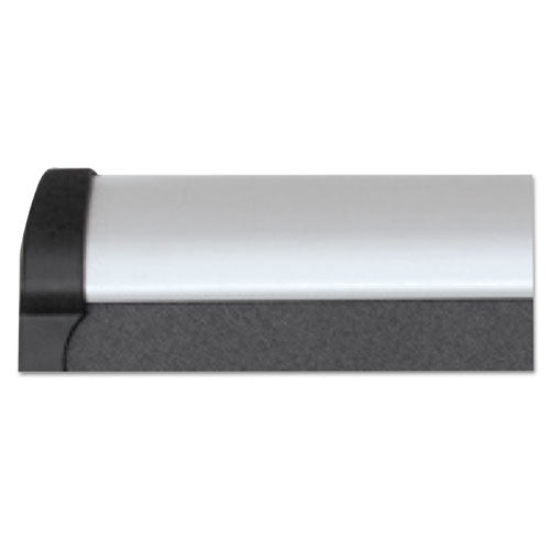 Prestige Plus Magnetic Fabric Bulletin Boards, 36 X 24, Gray Surface, Silver Aluminum Frame.