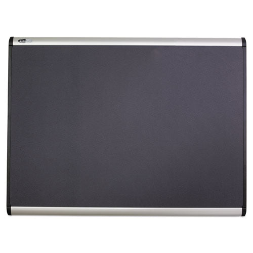 Prestige Plus Magnetic Fabric Bulletin Boards, 48 X 36, Gray Surface, Silver Aluminum Frame.