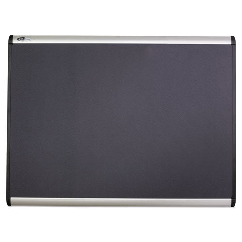 Prestige Plus Magnetic Fabric Bulletin Boards, 48 X 36, Gray Surface, Silver Aluminum Frame