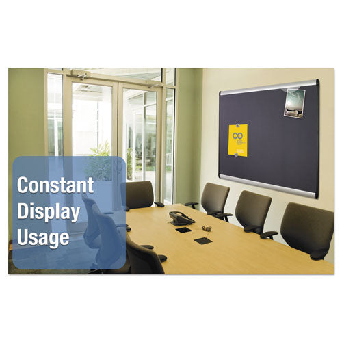 Prestige Plus Magnetic Fabric Bulletin Boards, 48 X 36, Gray Surface, Silver Aluminum Frame.