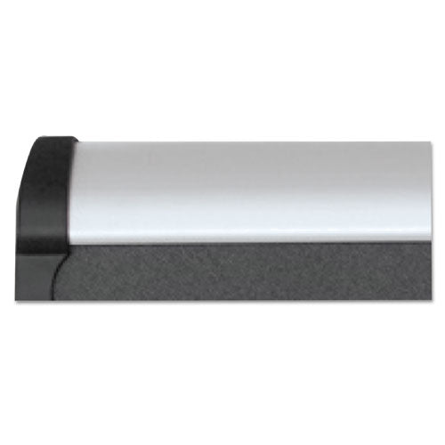 Prestige Plus Magnetic Fabric Bulletin Boards, 72 X 48, Gray Surface, Silver Aluminum Frame.