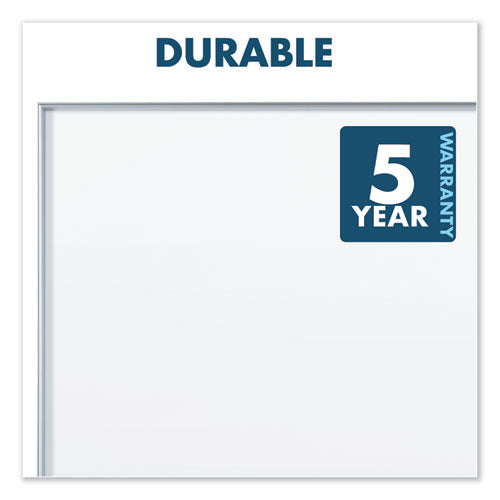 Fusion Nano-clean Magnetic Whiteboard, 48 X 36, White Surface, Silver Aluminum Frame.