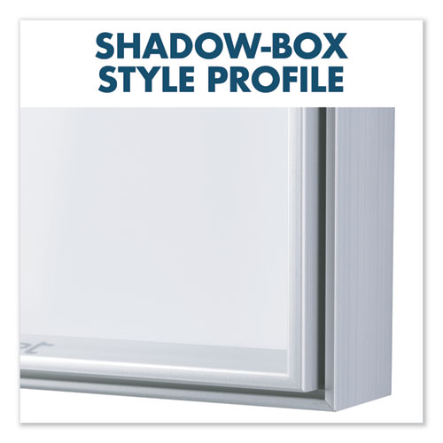 Fusion Nano-clean Magnetic Whiteboard, 48 X 36, White Surface, Silver Aluminum Frame.