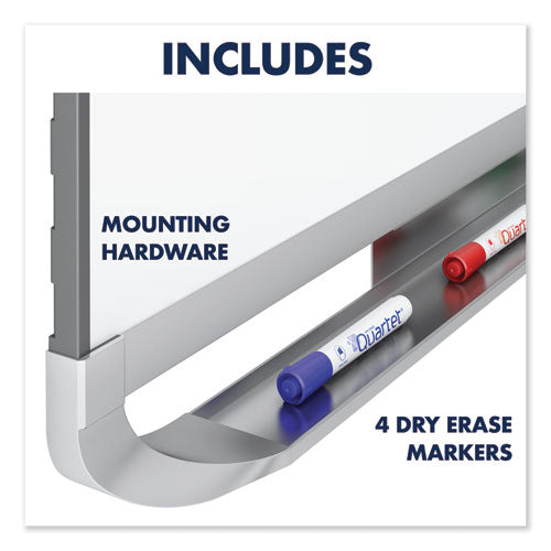 Prestige 2 Duramax Magnetic Porcelain,48 X 36, White Surface, Mahogany Fiberboard/plastic Frame
