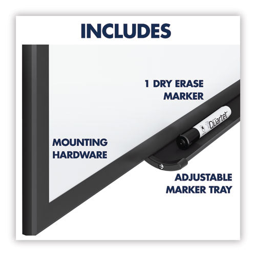Classic Series Total Erase Dry Erase Boards, 48 X 36, White Surface, Black Aluminum Frame.