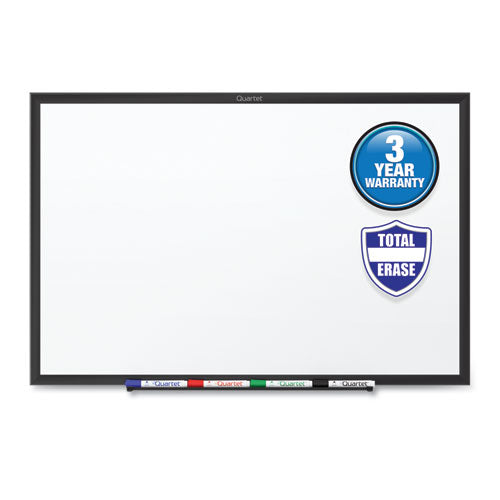 Classic Series Total Erase Dry Erase Boards, 48 X 36, White Surface, Black Aluminum Frame.
