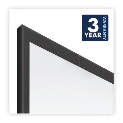 Classic Series Total Erase Dry Erase Boards, 48 X 36, White Surface, Black Aluminum Frame.
