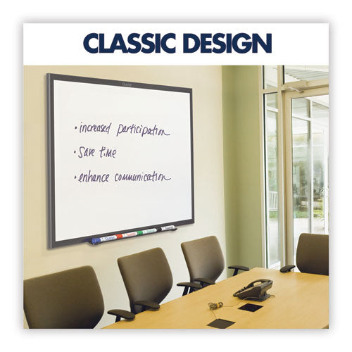 Classic Series Total Erase Dry Erase Boards, 48 X 36, White Surface, Black Aluminum Frame.