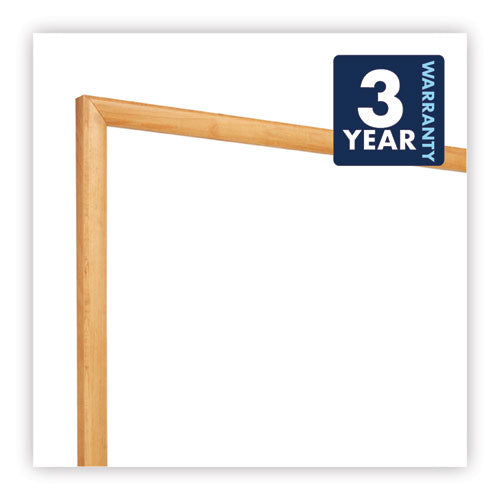 Classic Series Total Erase Dry Erase Boards, 36 X 24, White Surface, Oak Fiberboard Frame.