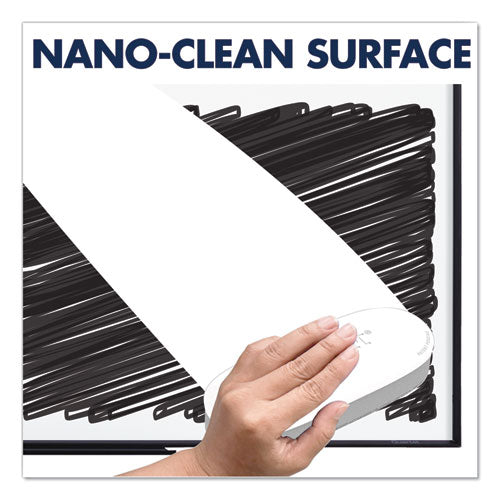 Classic Series Nano-clean Dry Erase Board, 48 X 36, White Surface, Black Aluminum Frame.