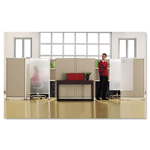 Workstation Privacy Screen, 36w X 48d, Translucent Clear/silver.