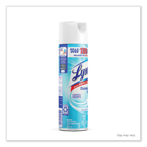 Disinfectant Spray, Crisp Linen, 19 Oz Aerosol Spray, 12/carton.