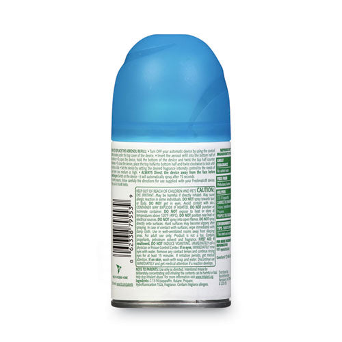Freshmatic Ultra Automatic Spray Refill, Fresh Waters, 5.89 Oz Aerosol Spray, 6/carton